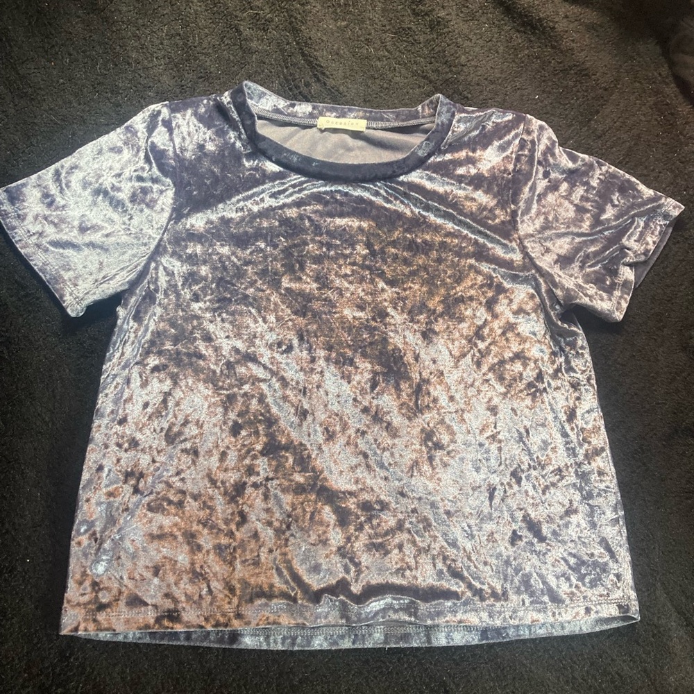 Velvet blue/silver t-shirt